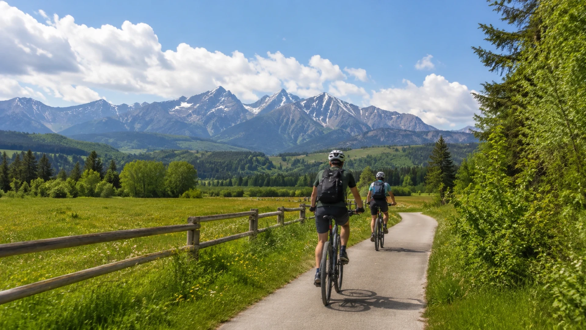 Rowerem wokół Tatr – Velo Dunajec w pobliżu Witowa
